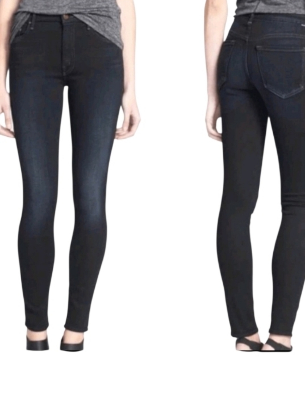 Mother High Waisted Looker Coffee Tea Or Me Denim Jeans